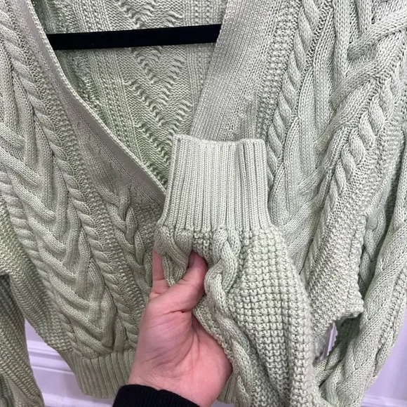 Sunday Best Cooper Cardigan in Sagebrush Green - Picture 8 of 11